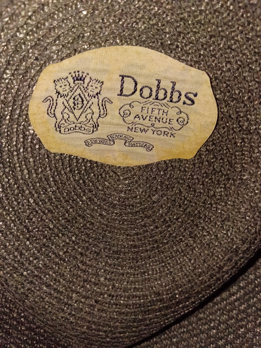 Men's Dark Brown Straw Hat